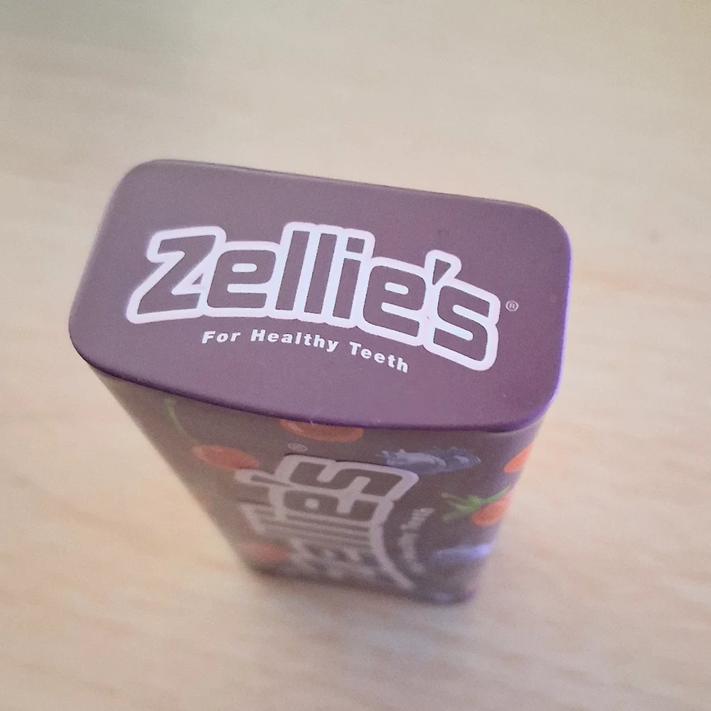 Tin Metal Purple Zellies Logo Berries (EMPTY) Women Men Boys Girls Teen Storage